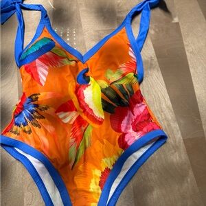 Colorful women one piece and cover up